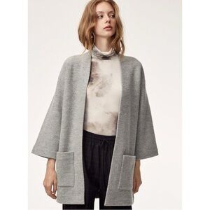 Wilfred Aritzia Brullon Sweater Jacket in Light Beige Size Small (fits medium)